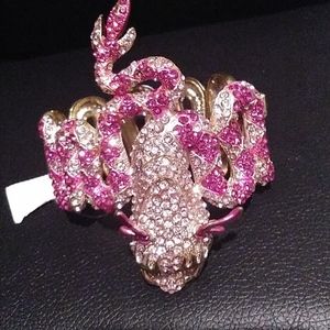 Dragon pink rhinestones bracelet original one of a